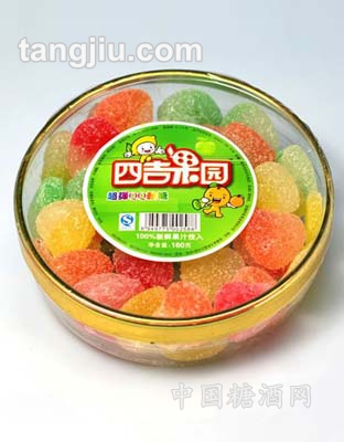 四吉果园 超弹QQ软糖160g黄红绿