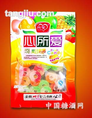 心所爱果汁软糖圆圈袋装