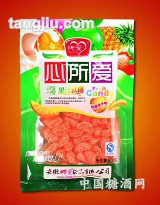 心所爱果汁软糖绿色袋装