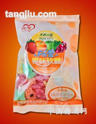 果味软糖橘红色袋装