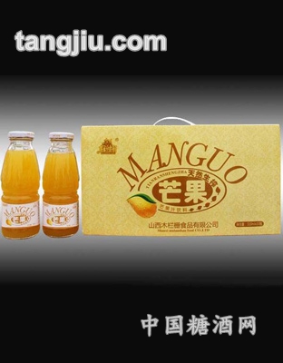 木栏栅天然生榨芒果饮料310ml
