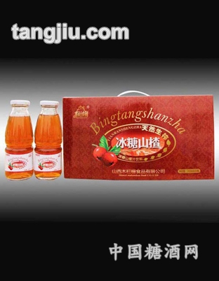 木栏栅天然生榨冰糖山楂310ml