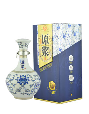 原浆酒30年陈酿清香型52度杏花福酒红盒