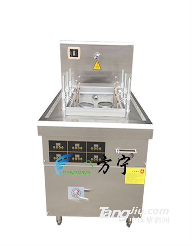 方宁6头单缸自动煮面炉自动升降电磁煮面机