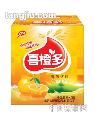 吉派喜橙多果味饮料2L箱装
