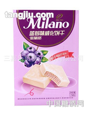 77牌蜜兰诺蓝莓味威化饼干(6粒装)