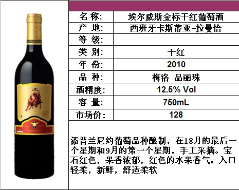 法国进口红酒批发埃尔威斯金标干红葡萄酒进口红酒批发
