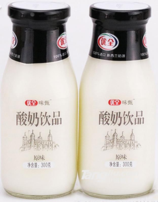 优全味甄酸奶饮品玻璃瓶300g