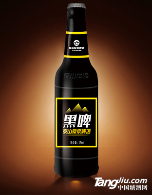 泰山原浆啤酒黑啤瓶装