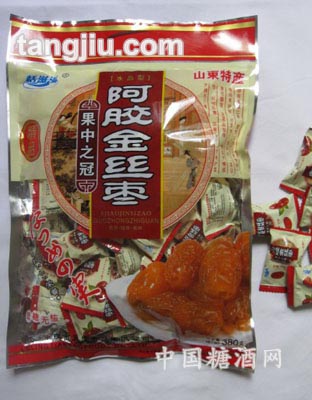 水晶阿胶金丝枣220g
