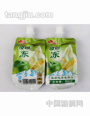冰着吃苹果味果味果冻