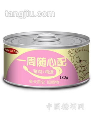 猪肉+鸡蛋 罐头 180g