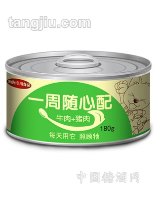 牛肉+猪肉味罐头 180g