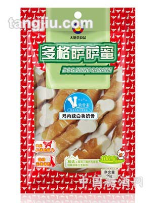 鸡肉绕白色奶骨90g