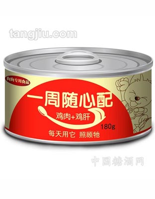 鸡肉+鸡肝 罐头 180g