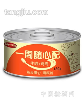 牛肉+鸡肉味罐头 180g