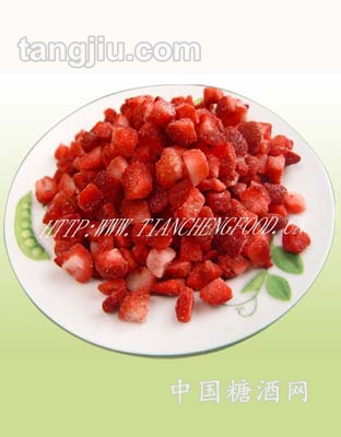 冷冻草莓丁