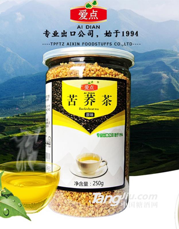 爱点黑苦荞茶原味罐-250g