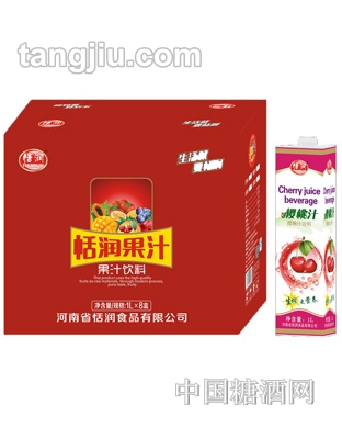 恬润樱桃汁饮料1L