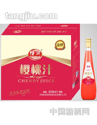 恬润樱桃汁饮料828ml