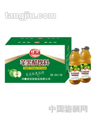 恬润冰花苹果醋330ml