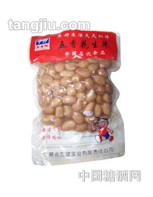 天天五香花生米红袋