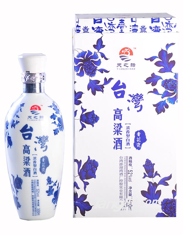 台湾高粱酒-典雅青花瓶52度500ml