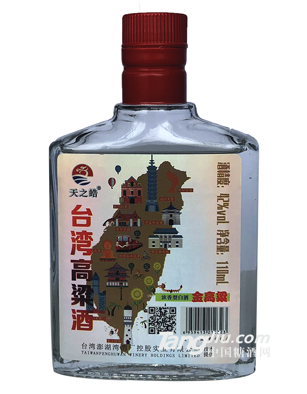 台湾高粱酒-金高粱42度110ml