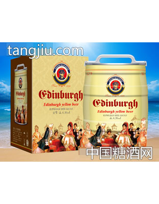 英国爱丁堡黄啤桶装12°5L