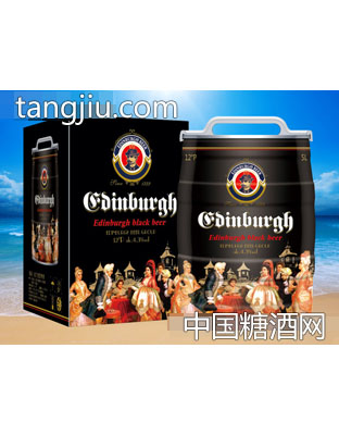 英国爱丁堡黑啤桶装12°5L