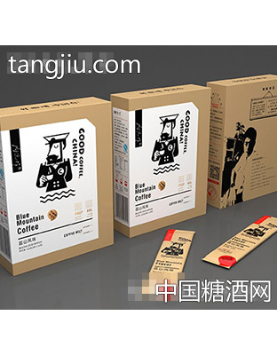 即溶咖啡饮料小盒蓝山风味
