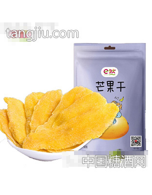 e然泰国进口芒果干低糖大果肉零食75g袋