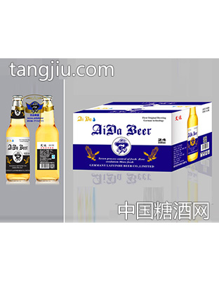 艾达啤酒10度330ml蓝标箱装