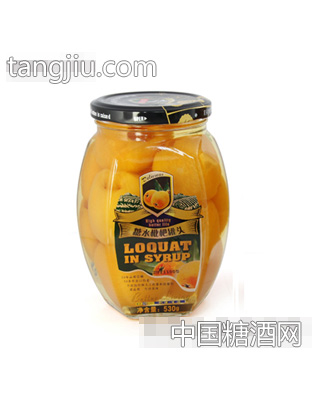 艾斯曼530g糖水枇杷罐头