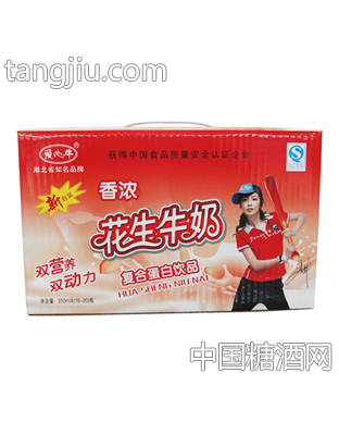 爱心牛花生牛奶250mlx（16
