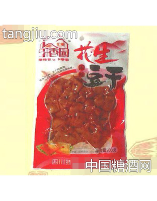 千香园麻辣花生豆干80g