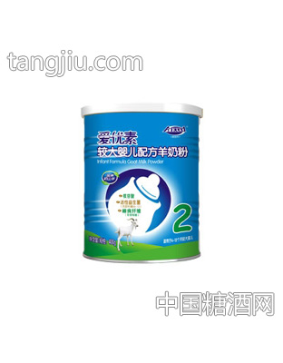 爱能特爱优素较大配方羊奶粉400克听装2段