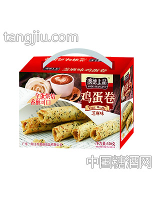 澳德上品鸡蛋卷芝麻味320gX8盒