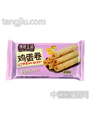 澳德上品鸡蛋卷草莓味160gX20袋