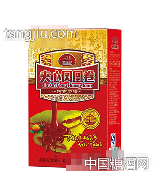 澳福记夹心凤凰卷巧克力味80克