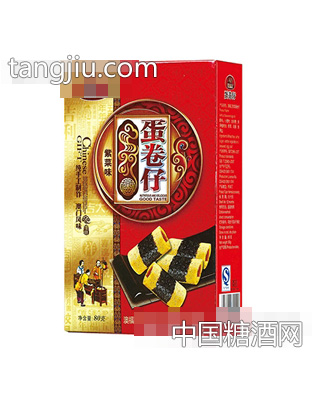 澳福记紫菜味蛋卷仔80克