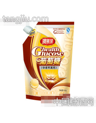 澳美佳中老年高钙葡萄糖450克袋装