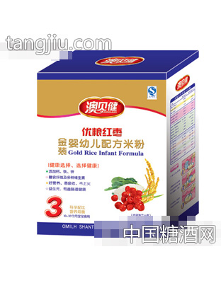 澳贝健优粮红枣配方米粉
