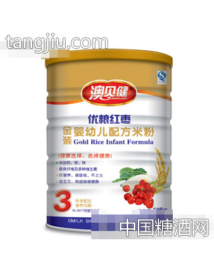 澳贝健优粮红枣配方米粉罐装