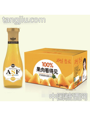 奥知源芒果果汁果肉饮料275mlx12瓶