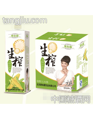 奥知源生榨玉米汁饮料1Lx6瓶