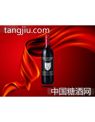 凯特斯沃斯黑标赤霞珠美乐红葡萄酒