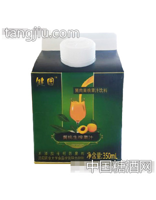 健园果肉黄桃果汁饮料350ml