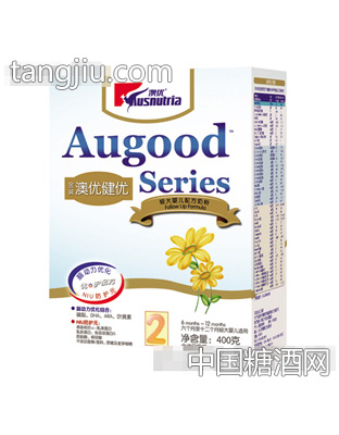 金装优选配方奶粉2段400g盒