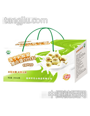 百名山莲子乳酸菌复合蛋白饮料200mlx8瓶